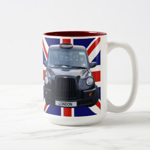 London Black Taxi Cab Två-Tonad Mugg
