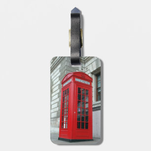 London boxas den röda telefonen bagagemärkren bagagebricka