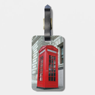 London boxas den röda telefonen bagagemärkren bagagebricka