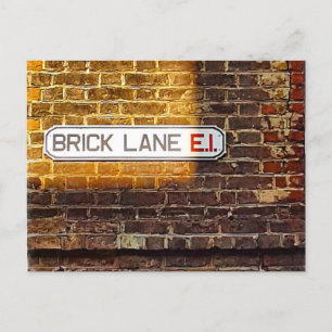London - Brick Lane Helg Vykort