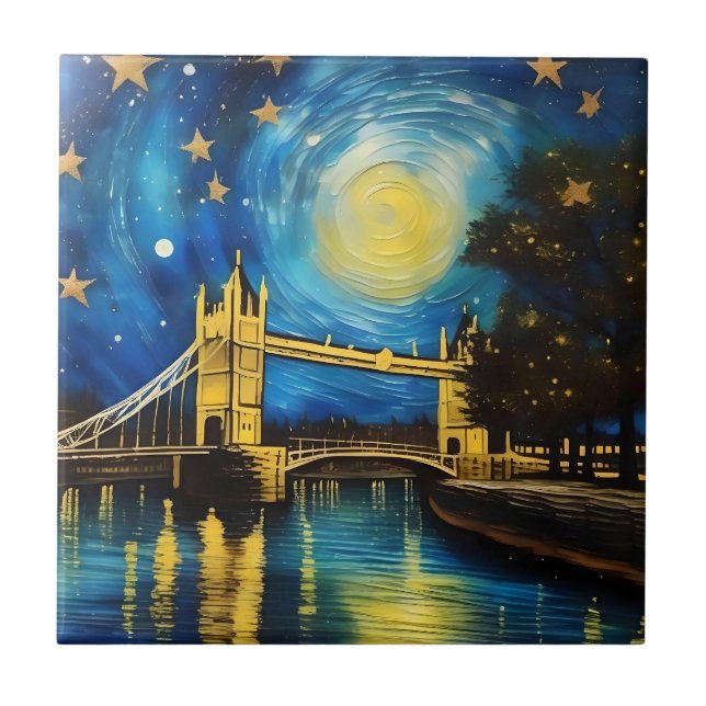 London Bridge Acrylic Art, Kakelplatta (Framsidan)