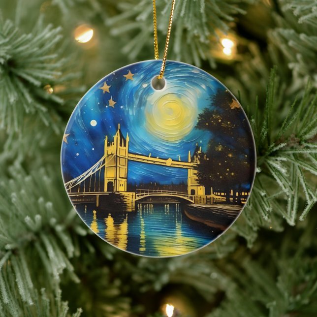 London Bridge Akrylkonst, Julgransprydnad Keramik (Träd)