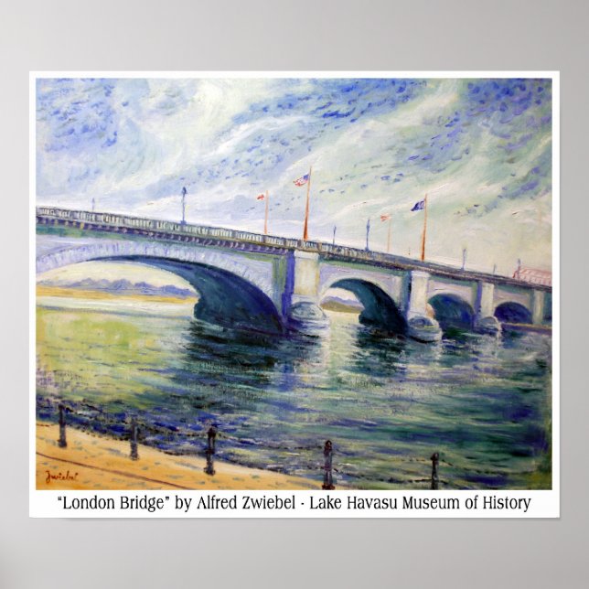 London Bridge av Alfred Zwiebel Poster (Framsidan)
