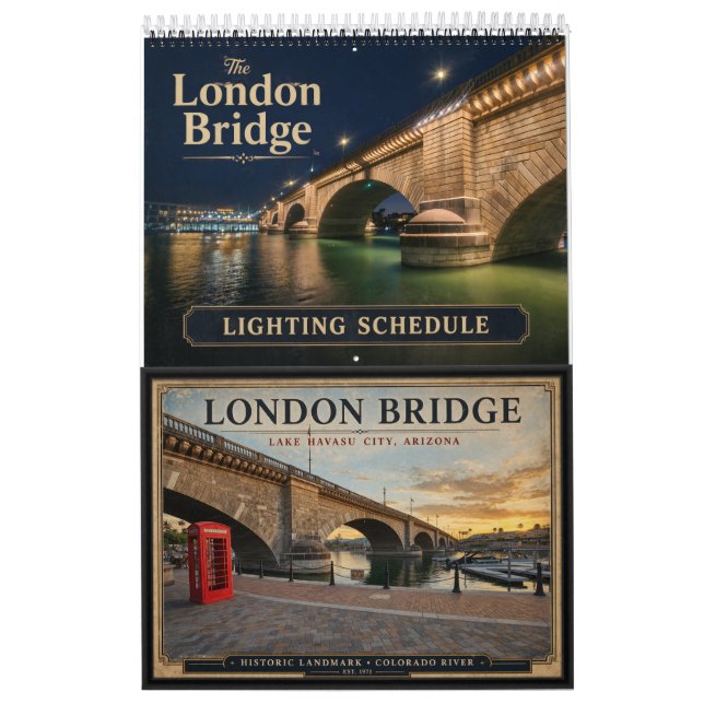 London Bridge Belysningsschema 2027 Kalender (Omslag)