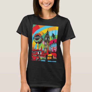 London Bridge Big Ben Pop Art Traveler T Shirt