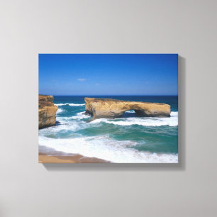 London Bridge, Great Ocean Road, Victoria, Canvastryck