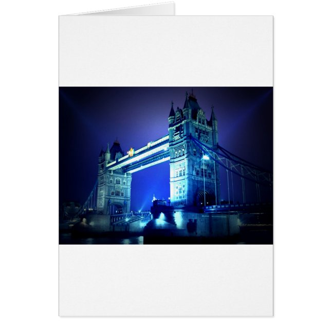 London Bridge i natt Hälsningskort (Framsidan)