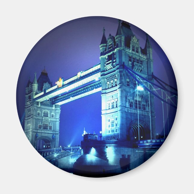 London Bridge i natt Magnet (Framsidan)