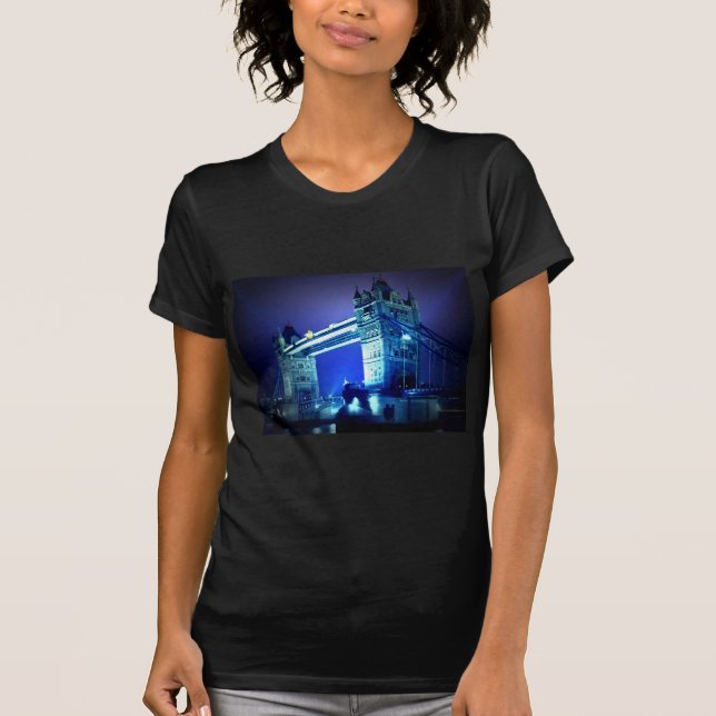 London Bridge i natt T-shirt (Framsida)