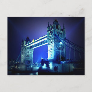 London Bridge i natt Vykort