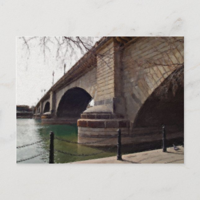 London Bridge i Sjö Havasu Painting Vykort (Framsida)