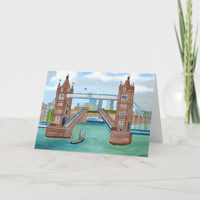 London Bridge Inbjudan vikt kort  (Framsida)