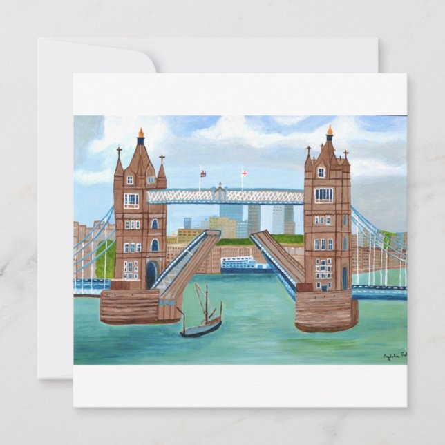London Bridge inbjudningskort  (Framsida)