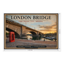 London Bridge Lake Havasu Arizona Fototryck