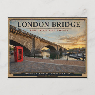London Bridge Lake Havasu Arizona Vykort