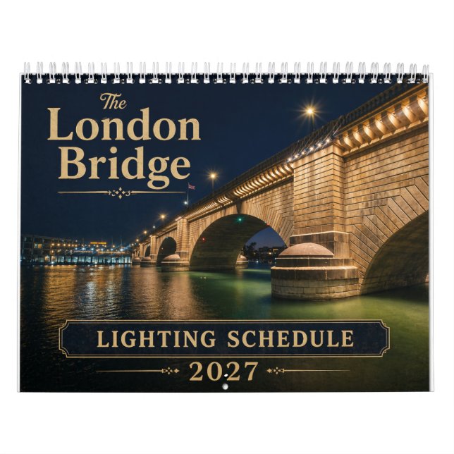 London Bridge Lighting Schedule Calendar Kalender (Omslag)