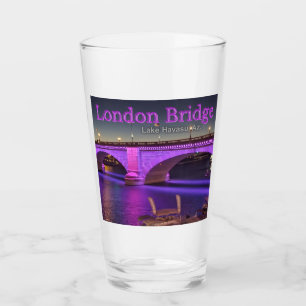 London Bridge Lit Up med lila ljus! Glaskopp