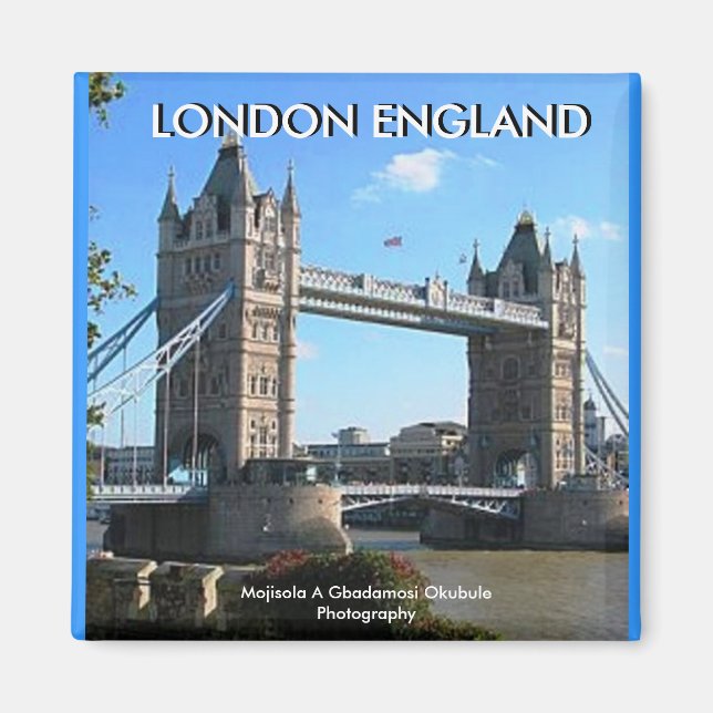 LONDON BRIDGE Magnet BY Muyiwa A Adetola Okubule (Framsidan)