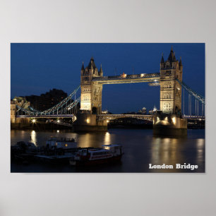 London Bridge. Night Himlar Poster