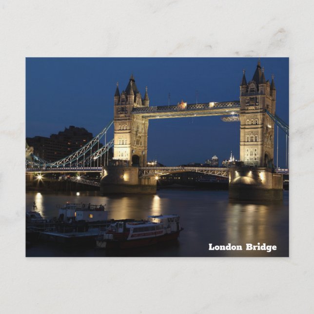 London Bridge, Night Himlar Vykort (Framsida)