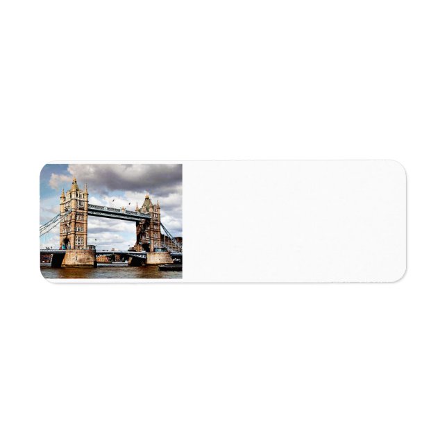 London Bridge Returadress Etikett (Framsidan)