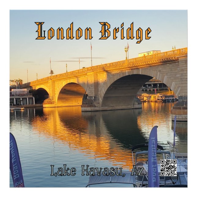 London Bridge Sjö Havasu Fototryck (Framsidan)