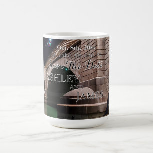 London Bridge Spara datum-inbjudan Kaffemugg
