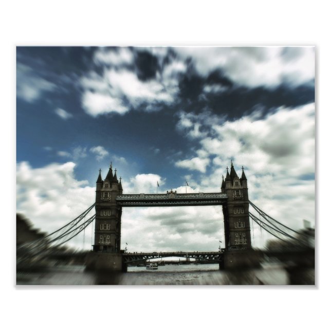 London Bridge Storbritannien Photographic Print Fototryck (Framsidan)