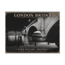 London Bridge Svart & Vitt Natt