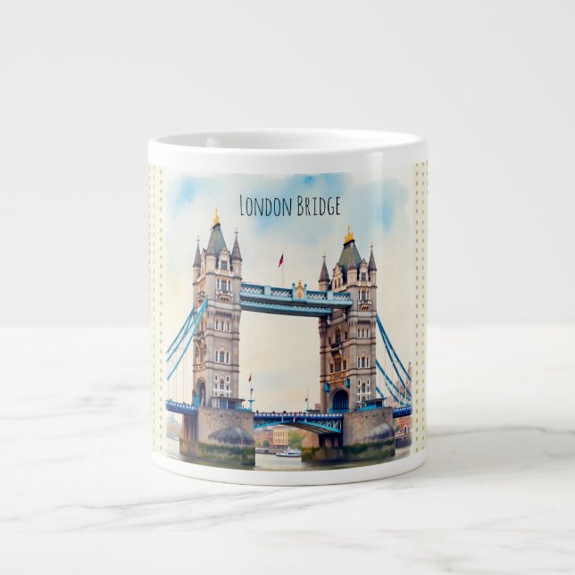 London Bridge, Torn Bridge, Londons Iconic Bridge Jumbo Mugg (Framsidan)