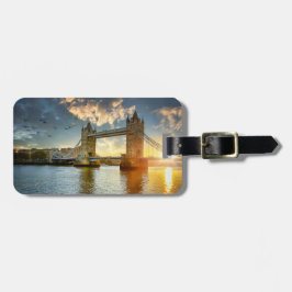 London Bridge vid Sunset Luggage Tag Bagagebricka
