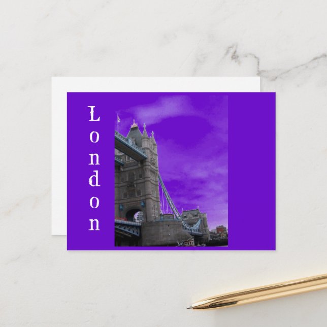 London Bridge Vykort (Fram/Back In Situ)