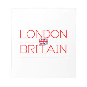 LONDON BRITAIN ANTECKNINGSBLOCK