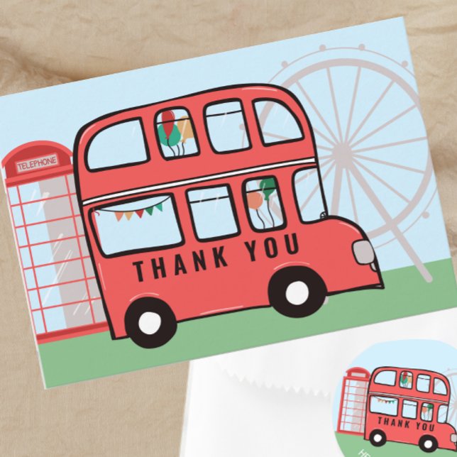 London British Buss Birthday Tack (Skapare uppladdad)