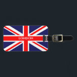 London British Flagga Bagagebricka<br><div class="desc">London British Flagga Luggage Tag</div>