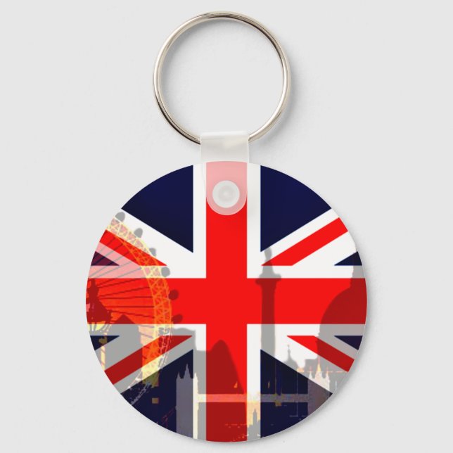 London-British Flagga_ Nyckelring (Framsida)