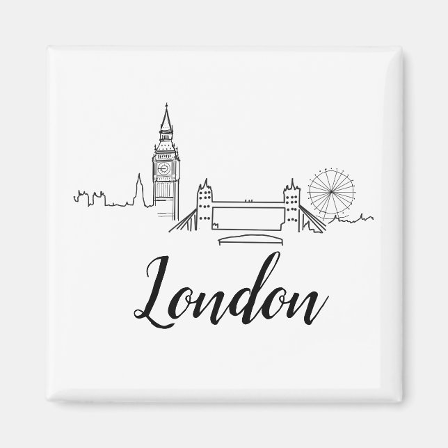 London British Illustration Magnet (Framsidan)