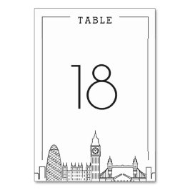 London Bröllop | BORDSNUMMER