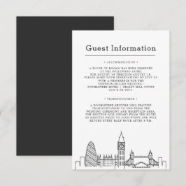 London Bröllop | Information om ensidig gäst Tilläggskort