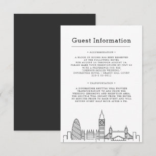 London Bröllop   Information om ensidig gäst Tilläggskort