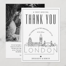 London Bröllop | Tack + Fotokort