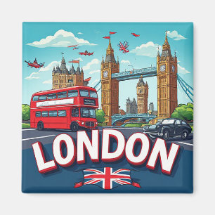 🧲 London Bucket List Resminner UK 🌍 Magnet