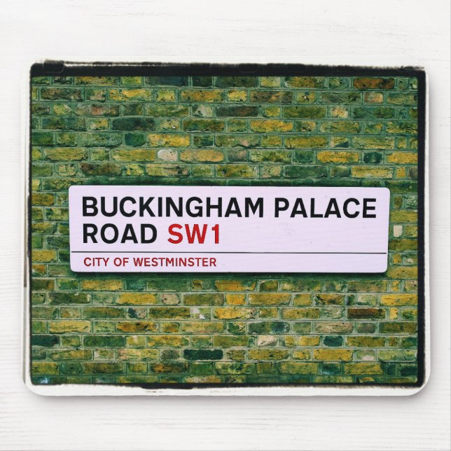 London - Buckingham Palace Road Mousepad Musmatta (Framsidan)