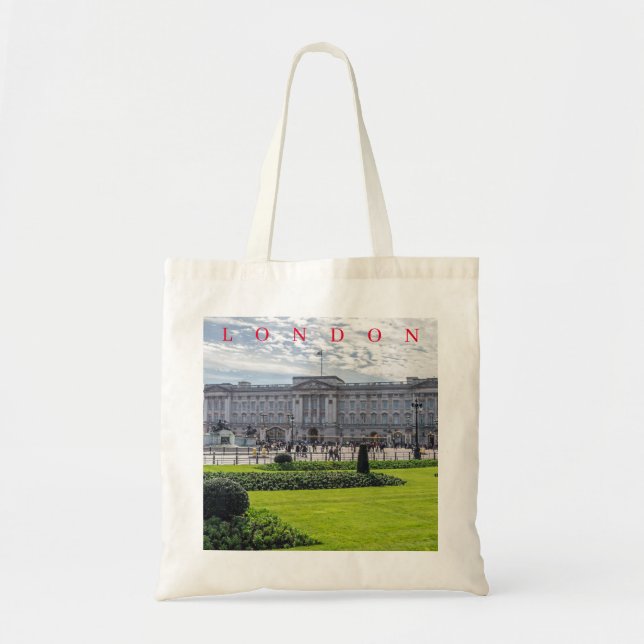London Buckingham Palace-vy till väskan Tygkasse (Framsidan)