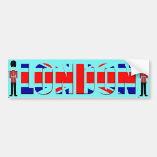 London Bumper Sticker Bildekal