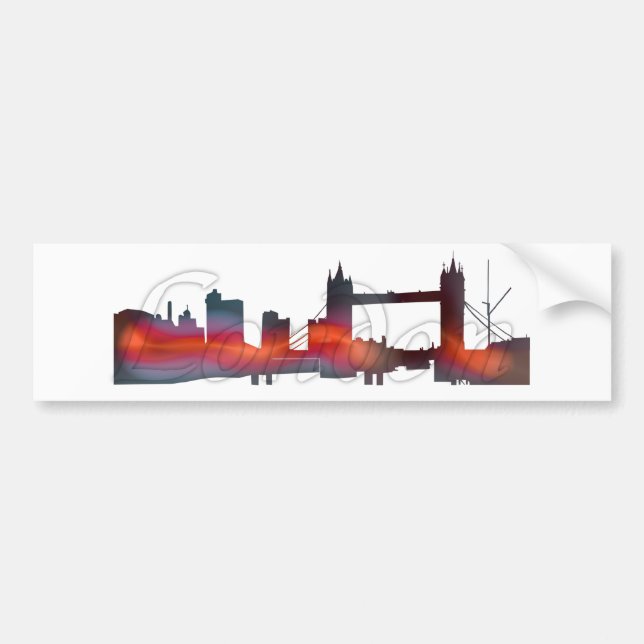 London Bumper Sticker Bildekal (Framsidan)