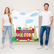 London Buss Baby Blanket