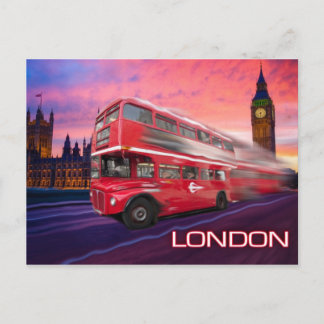 London Buss & Big Ben Vykort