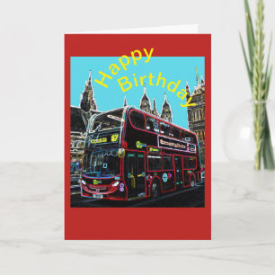 London buss Birthday Kort