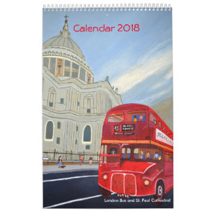 London Buss Calendar 2018 Kalender